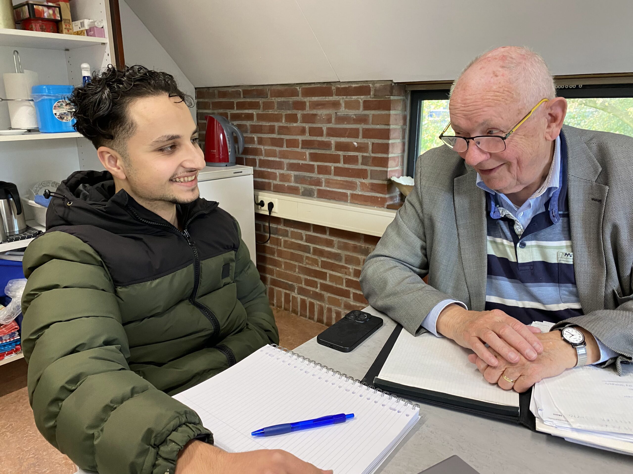 Taalcoach koppel Mohammed en Willem