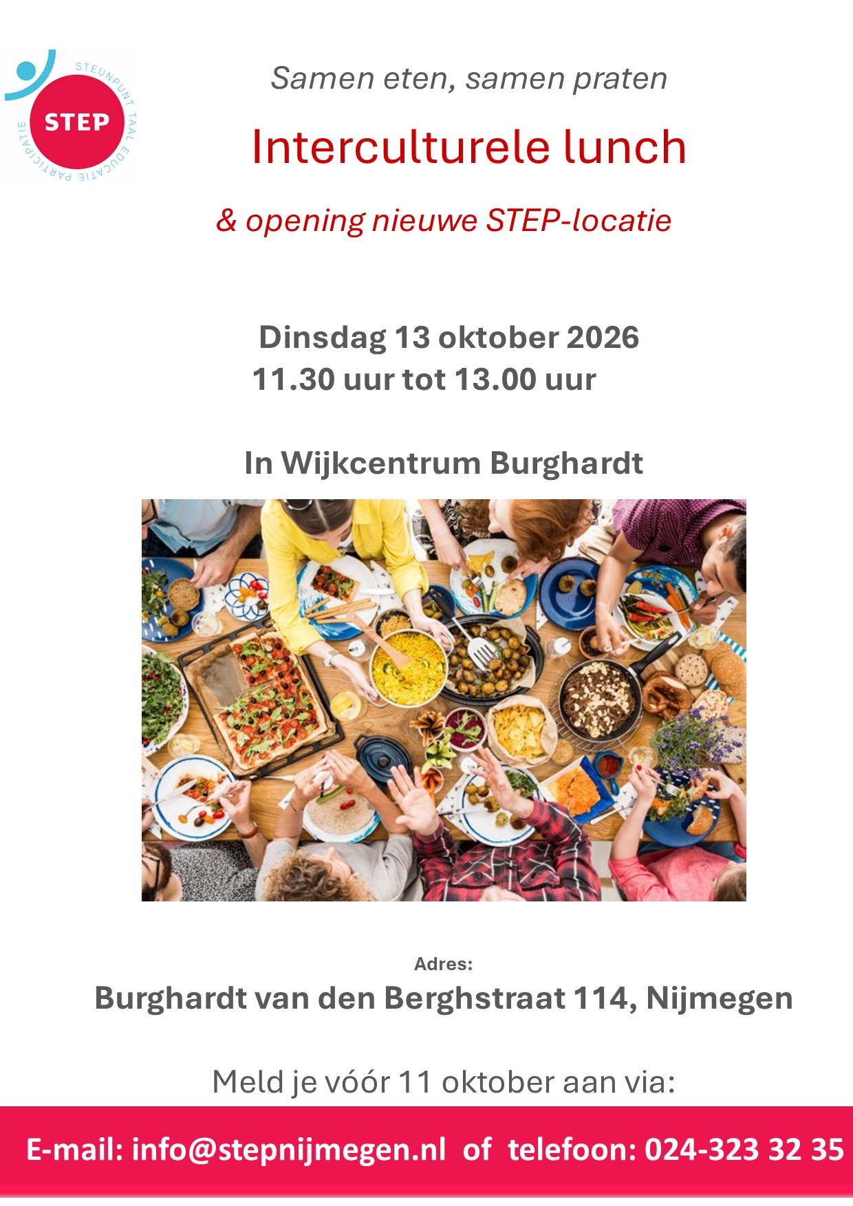 Uitnodiging interculturele lunch
